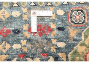 Tappeto Kazak Washed Stilizzato Blu Beige 153x197 Cm