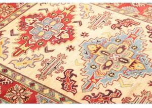 Tappeto Kazak Stilizzato Rosso Avorio 118x192 Cm