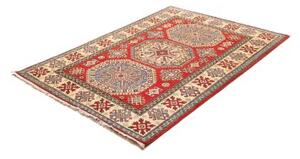 Tappeto Kazak Stilizzato Rosso Avorio 121x174 Cm