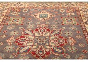 Tappeto Kazak Washed Stilizzato Grigio Rosso 200x305 Cm