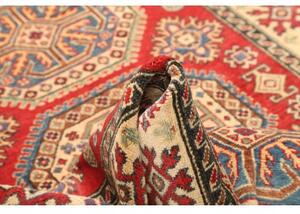 Tappeto Kazak Stilizzato Rosso Avorio 121x174 Cm