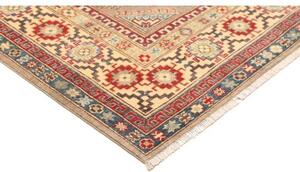 Tappeto Kazak Washed Geometrico Tortora Rosso Mattone 167x242 Cm