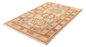 Tappeto Kazak Washed Stilizzato Celeste Rosso 119x175 Cm