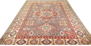 Tappeto Kazak Washed Stilizzato Grigio Rosso 200x305 Cm