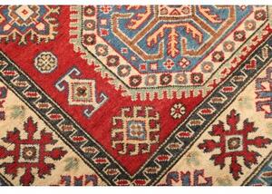 Tappeto Kazak Stilizzato Rosso Avorio 121x174 Cm