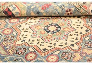 Tappeto Kazak Washed Stilizzato Blu Beige 153x197 Cm
