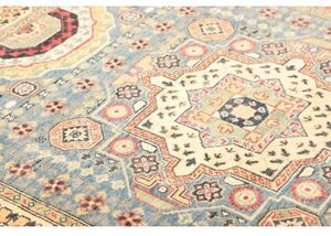 Tappeto Kazak Washed Stilizzato Blu Beige 153x197 Cm