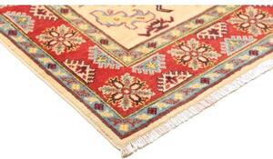 Tappeto Kazak Stilizzato Rosso Avorio 118x192 Cm