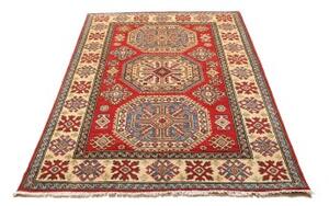 Tappeto Kazak Stilizzato Rosso Avorio 121x174 Cm