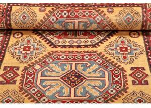Tappeto Kazak Washed Stilizzato Becco Di Corda Rosso Mattone 100x153 Cm