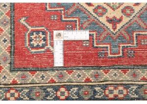 Tappeto Kazak Geometrico Rosso Avorio 103x150 Cm