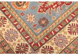 Tappeto Kazak Washed Stilizzato Celeste Avorio 164x243 Cm