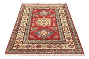 Tappeto Kazak Geometrico Rosso Avorio 103x150 Cm