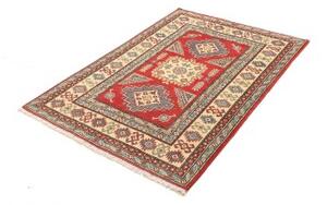 Tappeto Kazak Geometrico Rosso Avorio 103x150 Cm