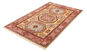 Tappeto Kazak Washed Stilizzato Becco Di Corda Rosso Mattone 100x153 Cm