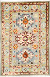 Tappeto Kazak Washed Geometrico Grigio Azzurro 83x125 Cm