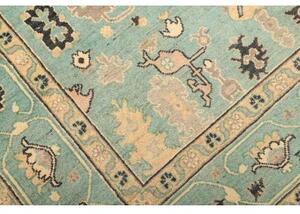 Tappeto Zigler Stilizzato Verde Acqua Crema 167x239 Cm