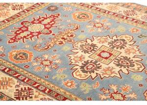 Tappeto Kazak Washed Stilizzato Celeste Avorio 164x243 Cm