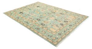 Tappeto Zigler Stilizzato Verde Acqua Crema 167x239 Cm