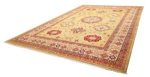 Tappeto Kazak Washed Stilizzato Verde Rosso 308x422 Cm