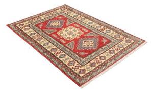 Tappeto Kazak Geometrico Rosso Avorio 103x150 Cm