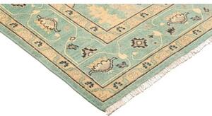 Tappeto Zigler Stilizzato Verde Acqua Crema 167x239 Cm