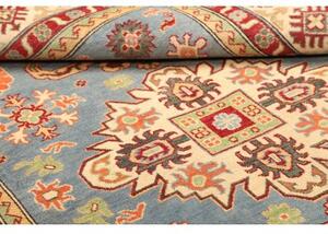 Tappeto Kazak Washed Stilizzato Celeste Avorio 164x243 Cm