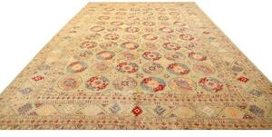 Tappeto Zigler Stilizzato Verde Salvia Rosso Mattone 300x428 Cm