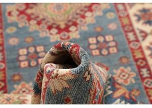Tappeto Kazak Washed Stilizzato Azzurro Avorio Corsia 89x393 Cm