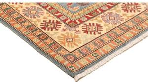 Tappeto Kazak Washed Stilizzato Celeste Avorio 164x243 Cm