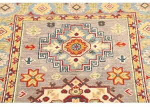 Tappeto Kazak Washed Geometrico Grigio Azzurro 83x125 Cm