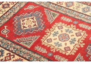 Tappeto Kazak Geometrico Rosso Avorio 103x150 Cm