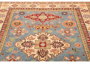 Tappeto Kazak Washed Stilizzato Celeste Avorio 164x243 Cm