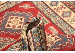 Tappeto Kazak Geometrico Rosso Avorio 103x150 Cm