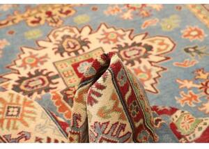 Tappeto Kazak Washed Stilizzato Celeste Avorio 164x243 Cm