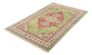 Tappeto Kazak Washed Stilizzato Verde Rosso 97x152 Cm
