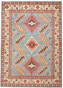 Tappeto Kazak Geometrico Azzurro Rosso 150x212 Cm