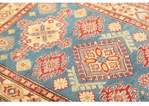 Tappeto Kazak Stilizzato Azzurro Rosso 98x150 Cm