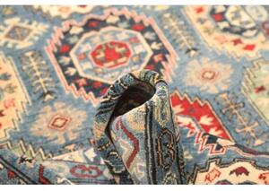 Tappeto Kazak Washed Stilizzato Azzurro Rosso 125x179 Cm