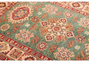 Tappeto Kazak Stilizzato Verde Salvia Rosso 105x150 Cm