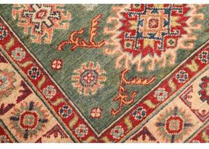 Tappeto Kazak Stilizzato Verde Salvia Rosso 105x150 Cm