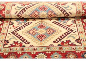 Tappeto Kazak Stilizzato Avorio Rosso Mattone 101x152 Cm
