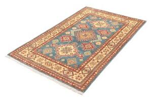 Tappeto Kazak Stilizzato Azzurro Rosso 98x150 Cm