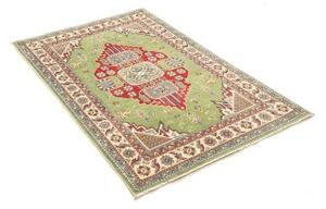 Tappeto Kazak Washed Stilizzato Verde Rosso 97x152 Cm