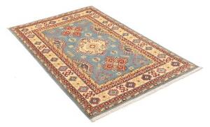 Tappeto Kazak Stilizzato Azzurro Beige 99x148 Cm