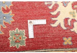 Tappeto Kazak Stilizzato Rosso Avorio 204x297 Cm