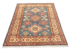 Tappeto Kazak Stilizzato Azzurro Rosso 98x150 Cm