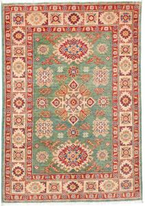 Tappeto Kazak Stilizzato Verde Salvia Rosso 105x150 Cm