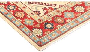 Tappeto Kazak Stilizzato Avorio Rosso Mattone 101x152 Cm