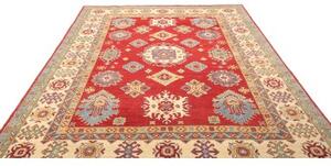 Tappeto Kazak Stilizzato Rosso Avorio 204x297 Cm